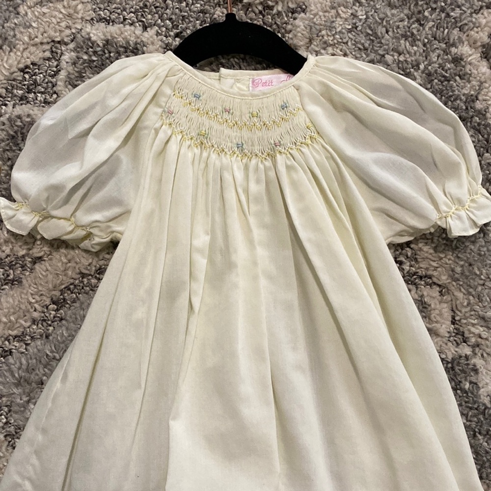 Petit Ami Smocked - 6MO - Easter Dress 🐣